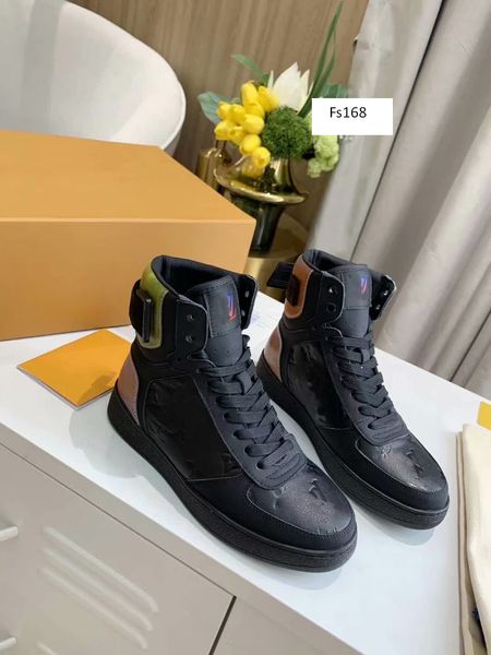 

new rivoli кроссовок старинных ботинок тренеров телячьей кожи высокого топ женщин радугу mulţi trainer сапоги повседневная обувь сша 8,5, Black