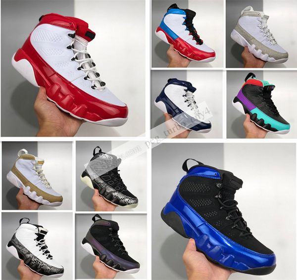 

9s men women basketball shoes 9s unc la bred tour dream it do it blue black anthracite men sports trainers sneaker size 36-47