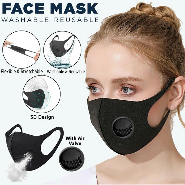 

respirator protective mask respirator washable and reusable black