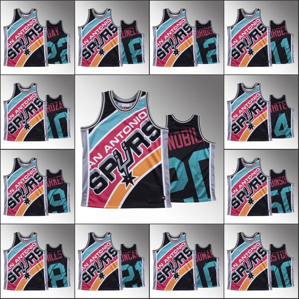 

san antonio spurs men tim duncan dennis rodman lamarcus aldridge patty mills rudy gay big face hwc nba black custom jersey