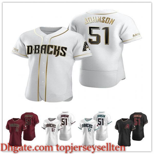 

arizona diamondbacks men women youth 51 randy johnson crimson authentic 2020 home baseball jersey, Black