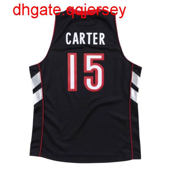 

vince carter #15 mitchell & ness 1999-2000 jersey throwbacks vest stitched basketball jerseys, Gray