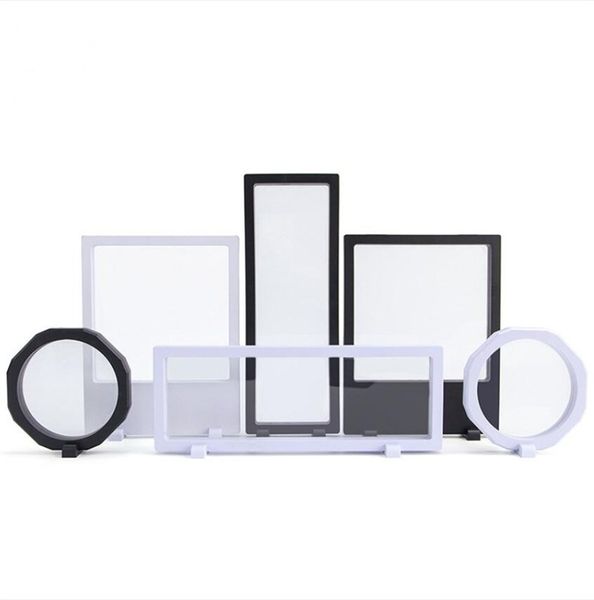 

3d floating рамка дисплея ювелирных изделий case shadow box с подставкой фоторамка кольца ожерелье монеты медали презентационные case boxes, Black