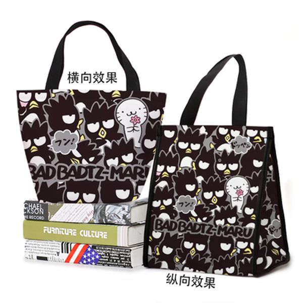

penguin black fashion customized lunch bags cartoon warm storage bag portable women girls unisex