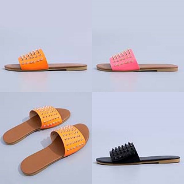 

2020 summer tassel women slippers flat soes pu leater buckle gladiator soes women deners zapatos de mujer fringe#718#411, Black