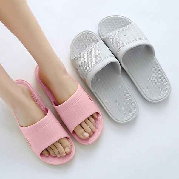 

2020 home slippers indoor eva couple slippers women' comfortable, Black;grey