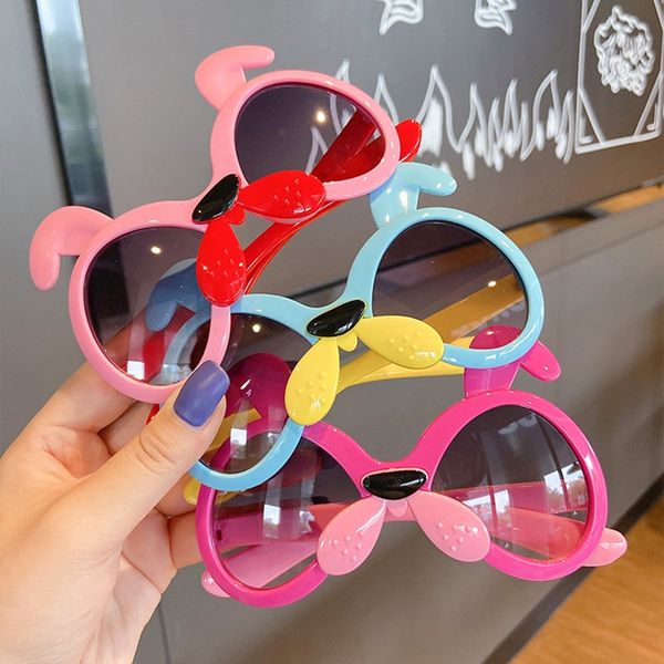

children's fashion sun baby boys' and girls' uv-proof accessories sun sunglasses cute cartoon glasses children's accesso, Blue