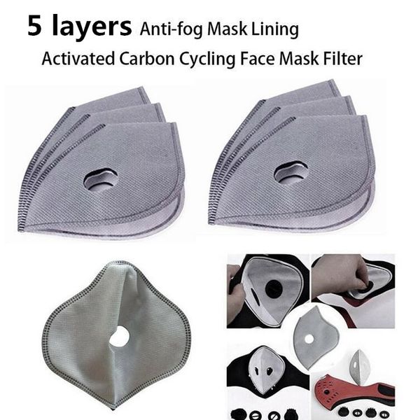 

dhl корабль 100 шт анти туман рм2,5 замена маска pad против haze пыли рта маски угольный фильтр бумаги health care fy9040