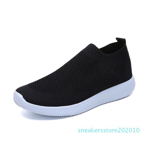 

2020 women sneakers fashion socks shoes casual white sneakers summer knitted vulcanized shoes women trainers tenis feminino s10, Black