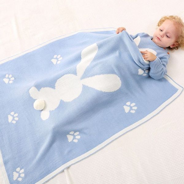 

newborn baby knitted cute 3d stroller blanket cover swaddle wrap toddler bedding