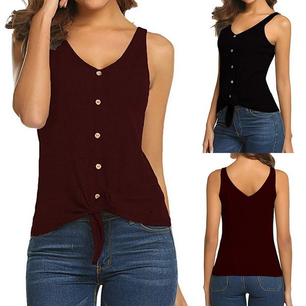 

2019 spring and summer vest t- new v-neck women's sleeveless t-shirt base shirt vest, Camo