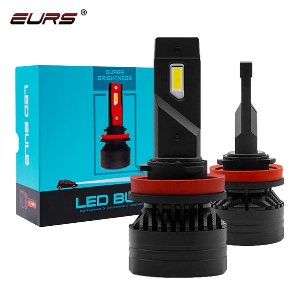 

eurs 90w led h4 h7 h8 h9 h11 автомобильные светодиодные фары лампы противотуманные фары 10000lm 9005 3 9006 4 h1 f3 фара auto огни 12v 24v