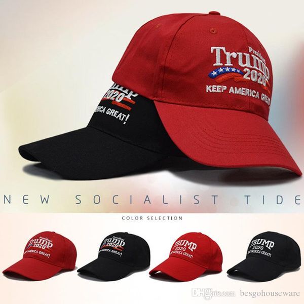 

us stock4 styles embroidery cotton adjustable breathable hat trump 2020 keep america great baseball cap outdoor trump caps