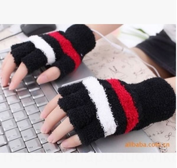 

self-produced usb electric open finger heating heating 98g gloves and gloves 3 color
