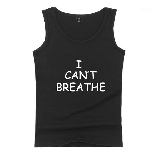 

breathe women vest loose outer wear couple letter pattern tank men casual tank i can't, White;black