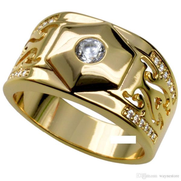 

men's 18k gold filled wedding engagement ring band (r285) sz 8-15, Silver