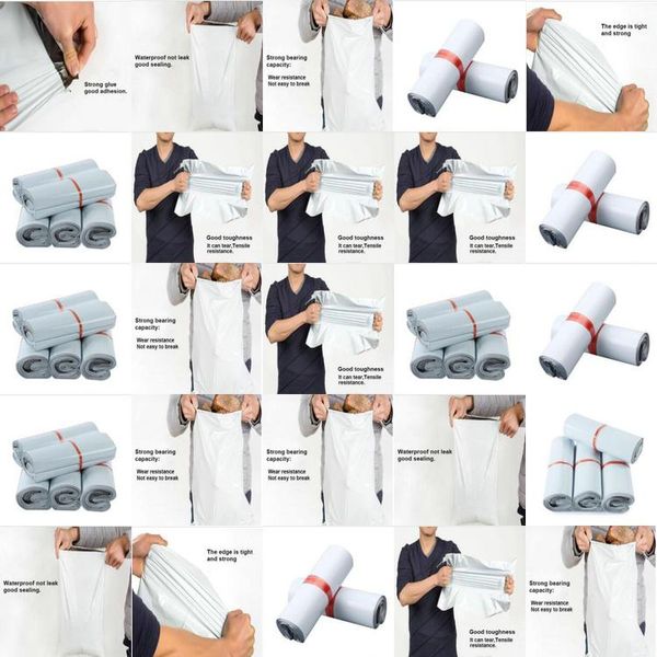 

us white courier postage poly mailing packaging bags self adhesive mail express mail pouches goods packaging bagsstorage lot mylovethome nij