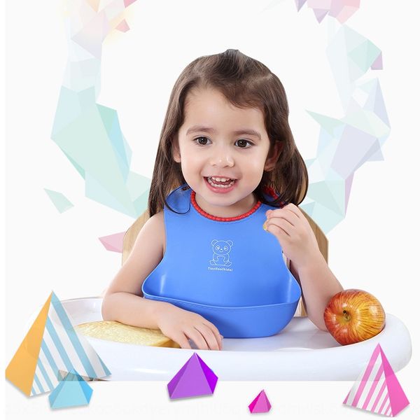 

british alcoco large baby imitation silicone children's waterproof silicone towel bib bib baby saliva towel