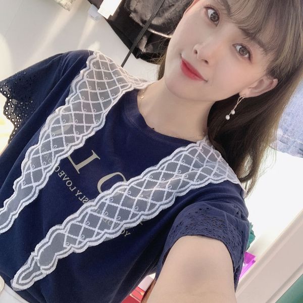 

6hxej embroidery autumn style korean style pure color small milk silk scarf flower all-match fashion triangle scarf milk silk thin hair band, Blue;gray