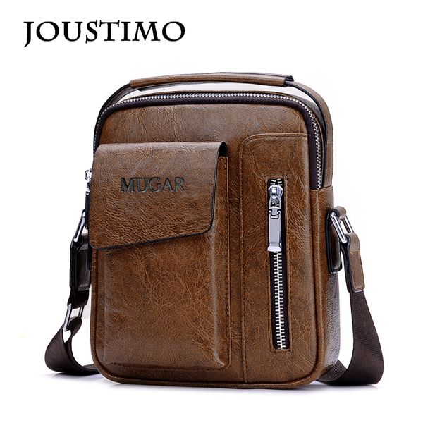 

men handbags casual vintage solid zipper business briefcase crossbody shoulder bag male briefcase messenger small satchels bag
