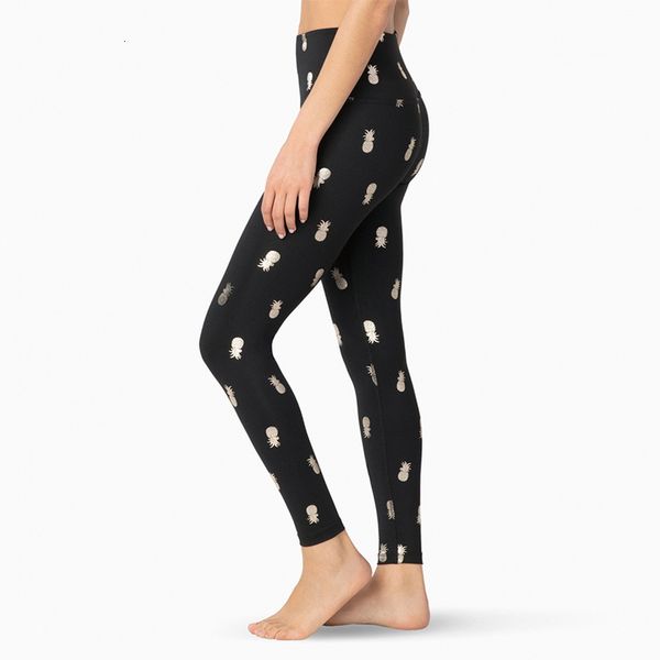 

2020 fashion pineapple leggings women high waist casual pants leggings famale fitness workout jeggings fitness legging, Black