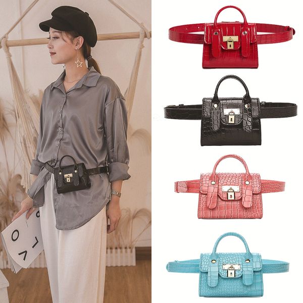 

the most popular brand recommended ladies fashion belt bag platinum lock belt bag with removable belt mini shoulder bag
