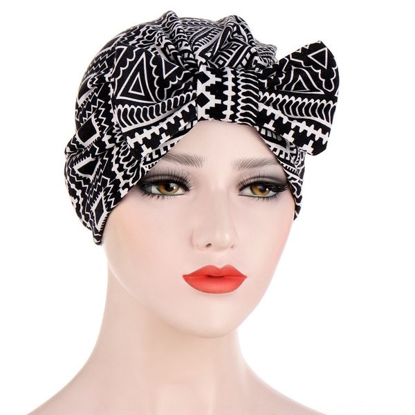 

new printing detachable movable bowknot cashew flower muslim head cap butterfly scarf indian scarf cap