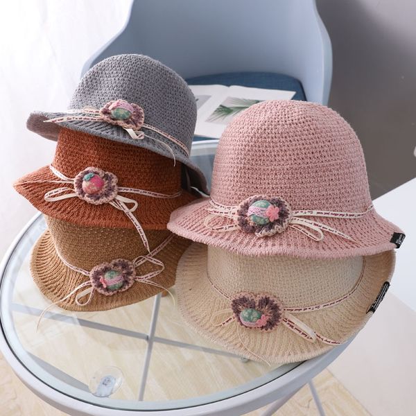 

a piece of basin one children mz9146 new children's big brim baby sun hat children's sun hat mz9146, Blue;gray