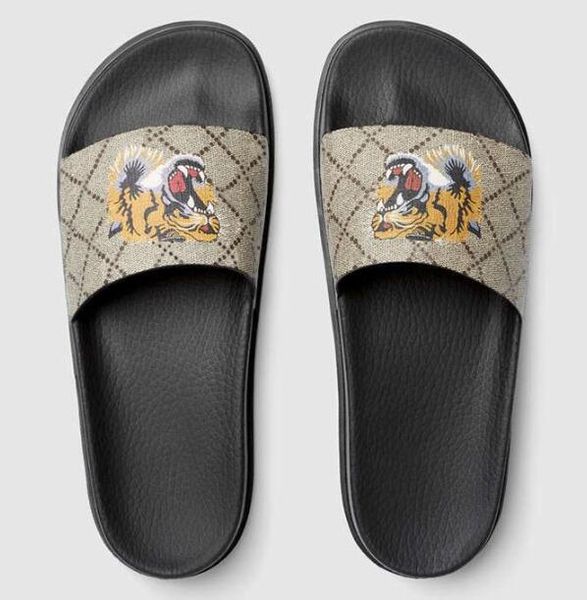 

designer flower printed beach flip flops slippers fashion slide sandals slippers for men and women causal slippers siz 35-45 cs01, Black