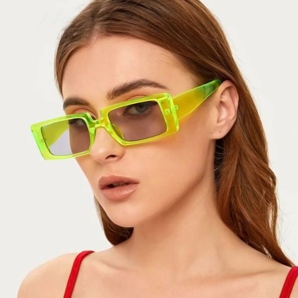 

Fashionable square Sunglasses female transparent Sunglasses square Sunglasses Men Women Retro Sunglass Candy Color Eyewears 16065, White;black