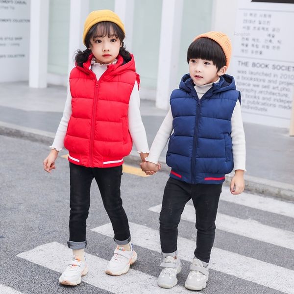 

2019 детские осенние и зимние теплые мальчиков и девочек одежда бархат теплый жилет жилет детский сад, Camo