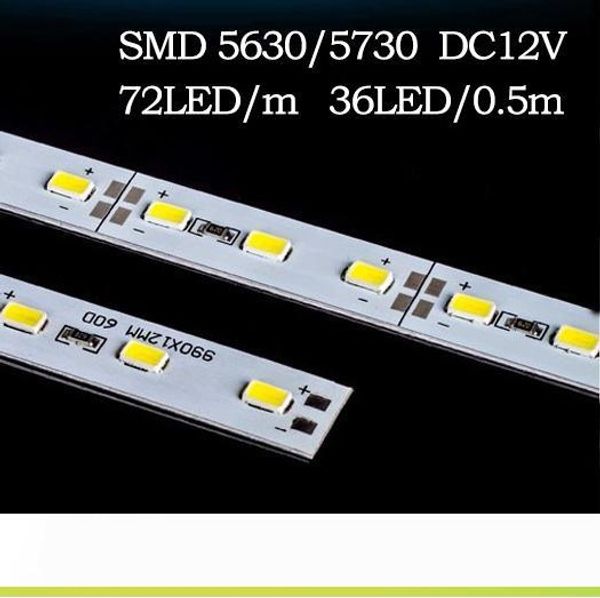 

Super Bright Hard Rigid Bar light DC12V 50cm 36 led SMD 5630 5730 Aluminum Alloy Led Strip light For Cabinet