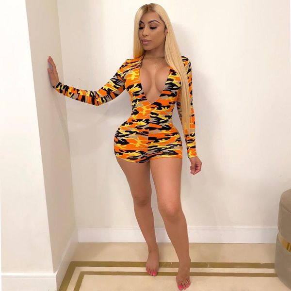 

bodysuit women's floral long sleeve bodycon bandage jumpsuit bodysuit romper casual leotard sleepwear, Black;white