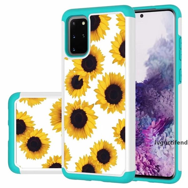 

sunflower case for lg stylo5 stylo 5 6 samsung s20 plus ultra a10e a20 a50 shockproof hard pc tpu flower butterfly tree hybrid armor cover