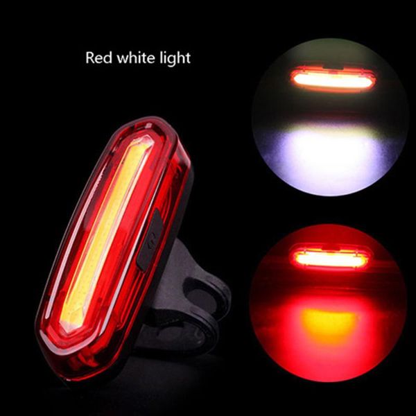 

bike lights accessories rear tail light 3.7v lamp 600mah cob led usb rechargeable