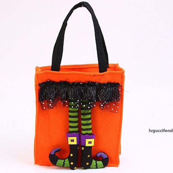 

2019 funny halloween gift bags cute witch doll candy bag creative trick or treat bag goodie storage holder for kids dropshipping