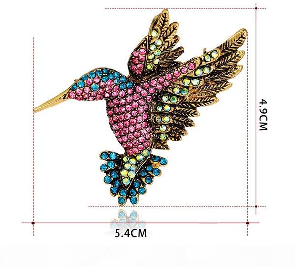 

creative rhinestome crystal woodpecker brooches pinrs luxury wedding scarf clips jewelry fashion brooch pin new arrival, Gray