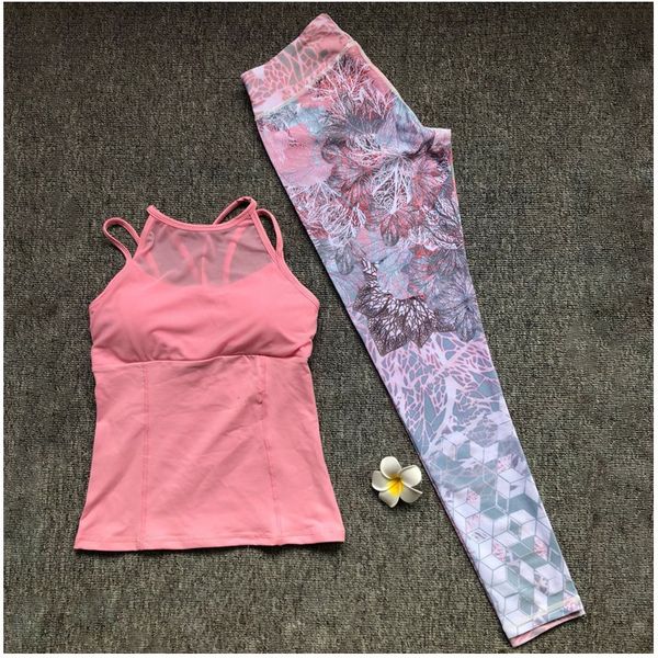 

vest ankle-length pants yoga suit vest trousers and trousers fashionable running tight women's sports casual suit, White;red