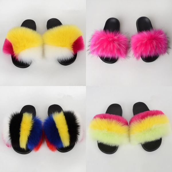 

2020 new women sandals women slippers genuine leather thick high-heeled color block decoration open toe women sandals c03#571, Black