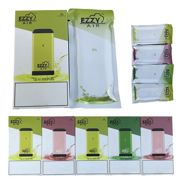 

8 Colors Ezzy Air Disposable Vape Pod Device Vape Battery Starter Kits 2.7ml Capacity 450mAh Battery E Cigarettes Ecig Vaporizers Pens Empty