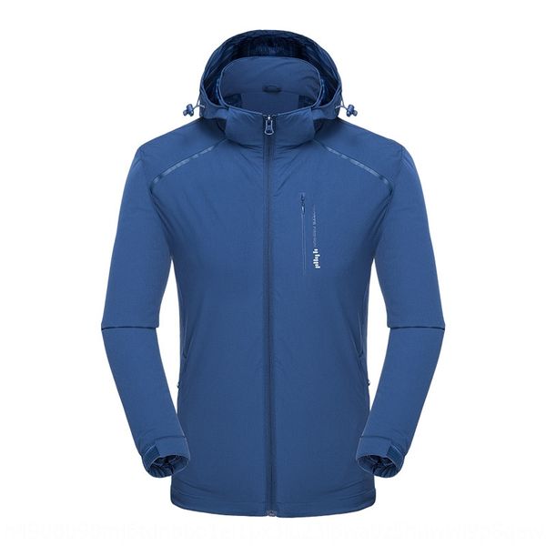 

174oe guide outdoor jacket and women's spring and autumn thin single-layer jacket jacketmen's large size sports windproof waterpro, Blue;black