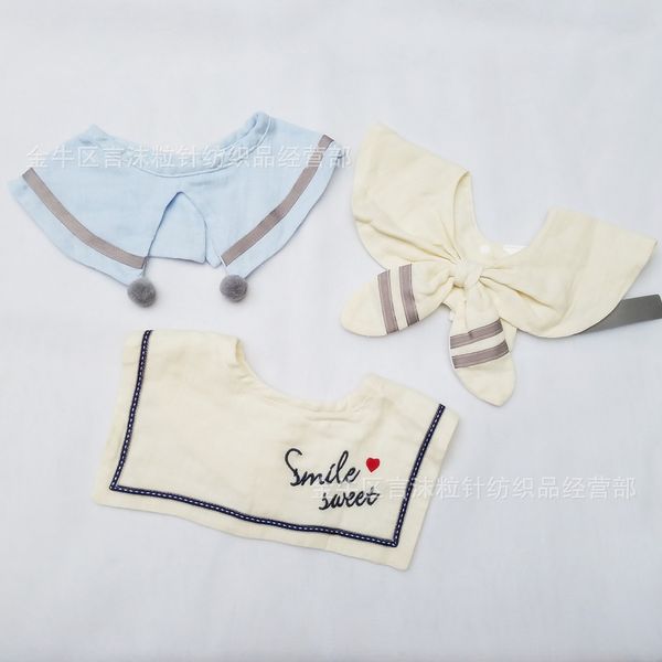 

мать и ребенок принадлежность лепесток полотенце слюна полотенца хлопок нагрудника марля поддельный воротник установлена ​​вращающейся мужск