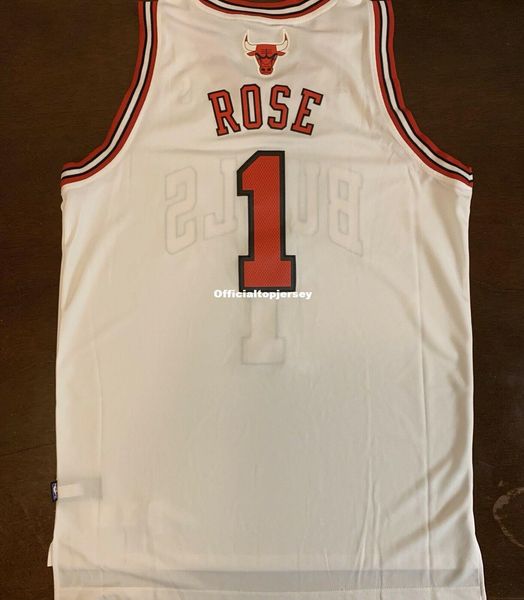 

ad chi #1 derrick rose white vest jersey men xs-5xl.6xl shirt stitched basketball jerseys retro ncaa, Gray