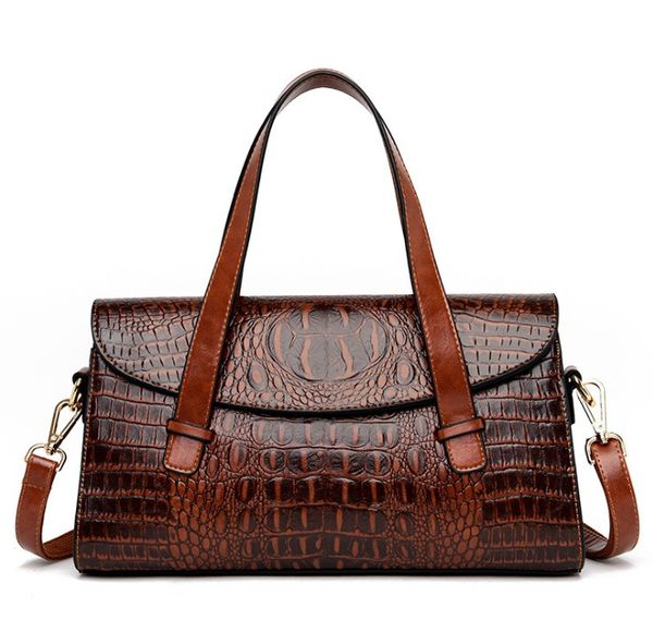 

2020 конструктор патентный натуральной кожи crossbody сумки для женщин tote ретро дамы плече сумка женская мода сумки