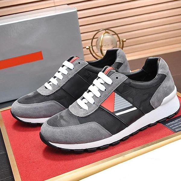 

new arrival technical fabric sneakers men 's shoes autumn and winter luxury footwears lace -up casual men shoes chunky sneakers fast d, Black