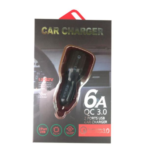 

qc3.0 quick charge dual 2 usb port fast car charger for iphone samsung huawei tablet