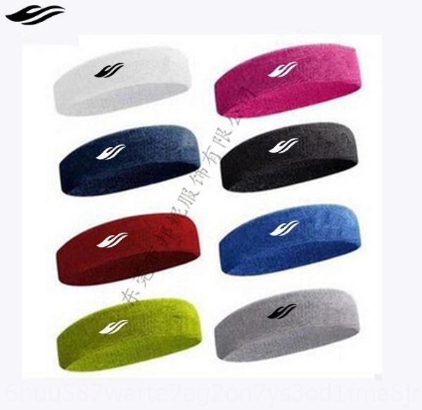 

terry sweat-absorbing basketball hair sports headband running basketball fitness sweat-absorbing hair band, Yellow;black