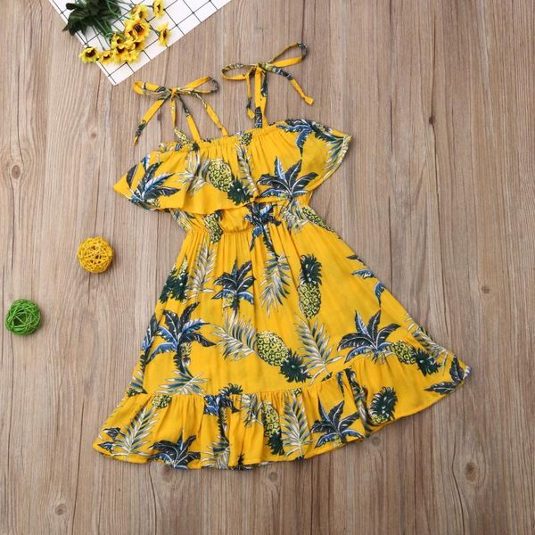 

1-6years малышей детские девушки платье летние цветы beach holiday travel платья для девочек детские костюмы, Red;yellow