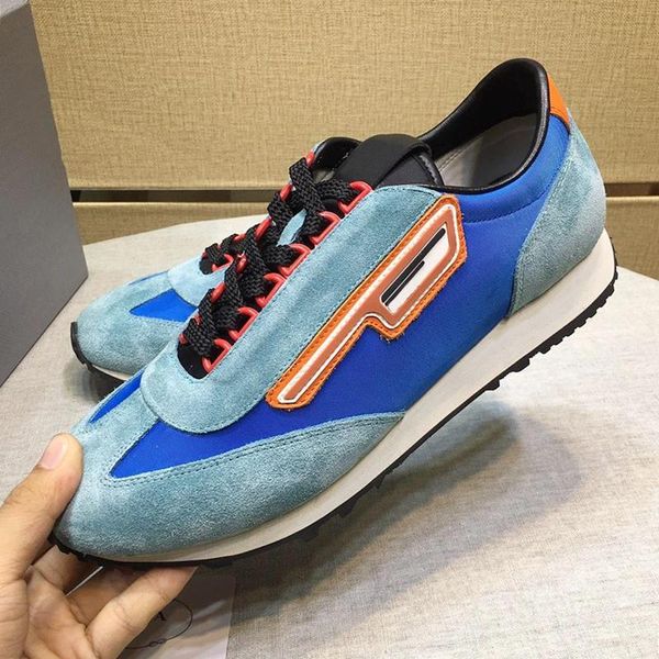 

lightweight suede and nylon sneakers men 's shoes scarpe da uomo outdoor walking plus size fashion lace -up low men s, Black