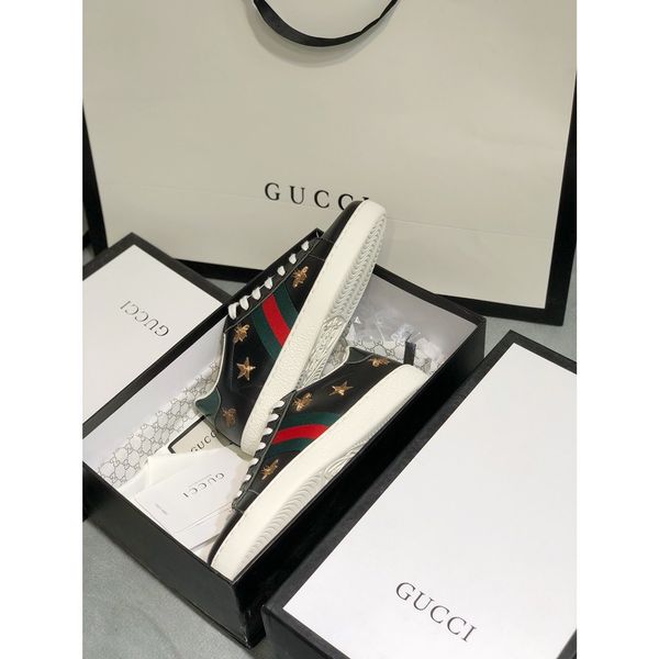 

размер 35-45, с оригинальной коробке, с низким верхом плоским дном ace вышитые тапочки, топ-дизайнер бренда случайные кроссовки, стильные пл